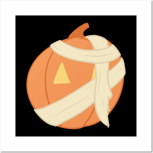 Mummy pumpkin Posters and Art